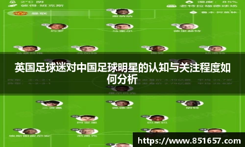 英国足球迷对中国足球明星的认知与关注程度如何分析